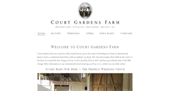 Desktop Screenshot of courtgardensfarm.co.uk