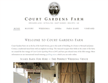 Tablet Screenshot of courtgardensfarm.co.uk